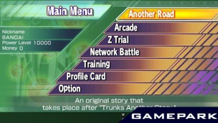 Dragonball Z Shin Budokai Another Road