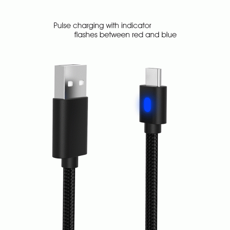 Акамулятор Геймпад XBOX Series S/X 1200 мАч + плетеный кабель 3 м с индикатором зарядки (TYX 0634B)