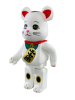 Bearbrick Манеки Неко Lucky Money Cat белый 400% (28см)