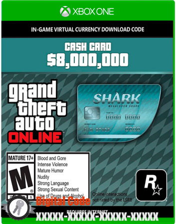 Grand Theft Auto V (GTA 5) Megalodon Shark Card (Xbox One) Digital Code