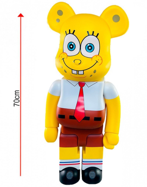 Bearbrick x Spongebob Squarepants виниловая фигурка 1000% (70см) Bearbrick x Spongebob Squarepants виниловая фигурка 1000% (70см)