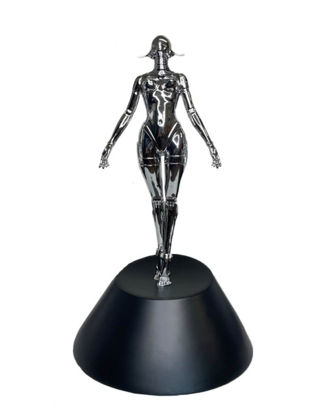 Фигурка Hajime Sorayama Sexy Robot Женщина Киборг Хромированная (52 см)