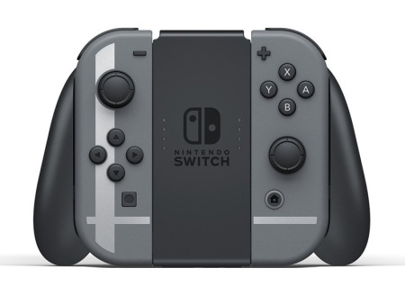 Игровая приставка Nintendo Switch (серый) + код загрузки для Super Smash Bros. Ultimate