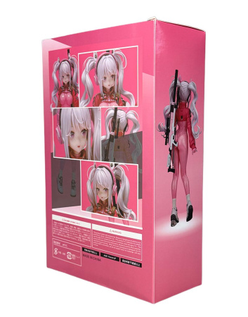 Фігурка Anime Super Bunny Girl з гвинтівкою (рожевий костюм) — 24 см 