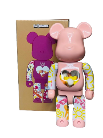 Bearbrick UM Junior (Фігурка Прозоре Серце) 400% (28см)