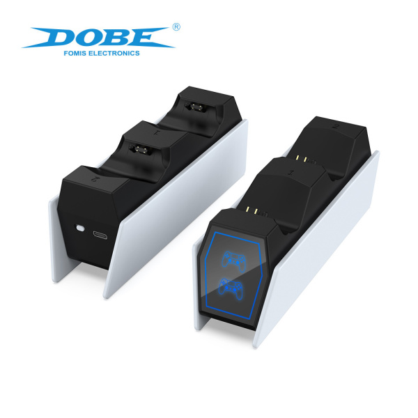 Зарядний пристрій геймпадів P4 SLIM/PRO, подвійний зарядний зі світлодіодним підсвічуванням TP4-0417