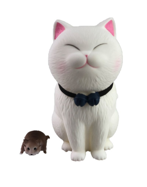 Фигурка Котик с Мышкой 12 см N5