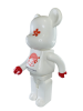 Bearbrick Japan Cool (Белый с красными цветами) 1000% (70 см)