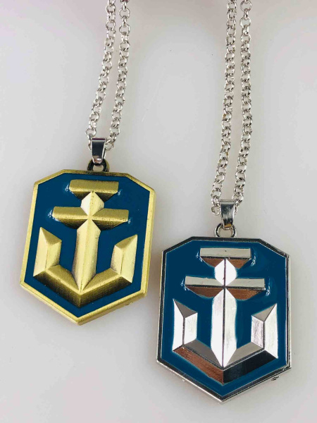 Кулон-амулет World of Warships (в стилі) — підвіска з якорем на ланцюжку