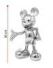 Фигурка Микки Маус Mickey Welcome (Серебряный металлик) 30см