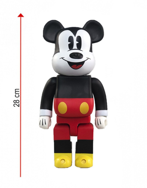 Bearbrick Mickey Mouse 400% Black (28 cм)