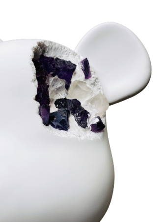 Bearbrick Art OverTurn Purple Crystal (Фиолетовый Кристалл) 1000% (70см)