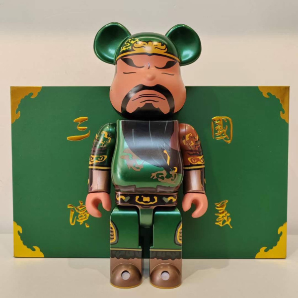 Bearbrick Guan Yu (Фігурка Гуан Ю) Зелений 400% (28 см)