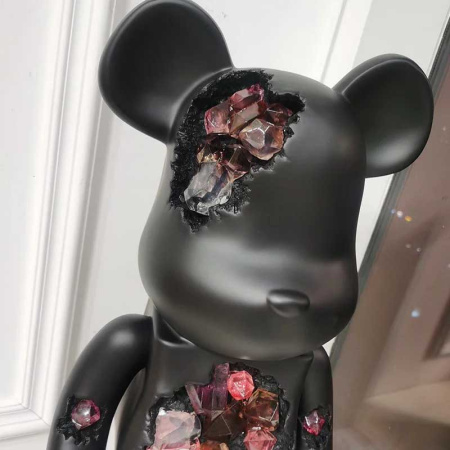 Фігурка Bearbrick — Daniel Arsham (Чорний з кристалами) 1000% (70 см)