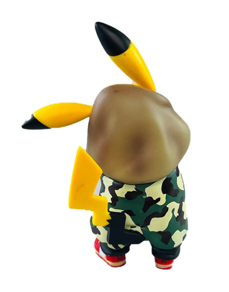 Фігурка Пікачу у спортивному костюмі зеленому - хакі  (17 см)