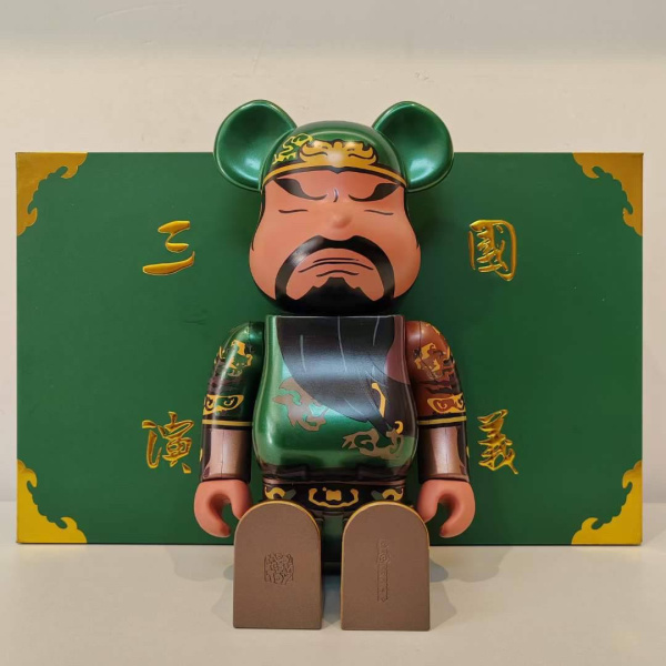 Bearbrick Guan Yu (Фігурка Гуан Ю) Зелений 400% (28 см)