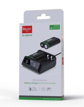 Зарядная станция + 2 аккумулятора для джойстиков (2650mAH) Xbox Series/ONE AL-XB2010