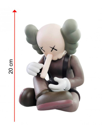 Фигурка KAWS Companion Small Lie (Коричневый) - 20 см