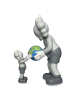 KAWS THE PROMISE Вінілова фігурка Сіра (34см)