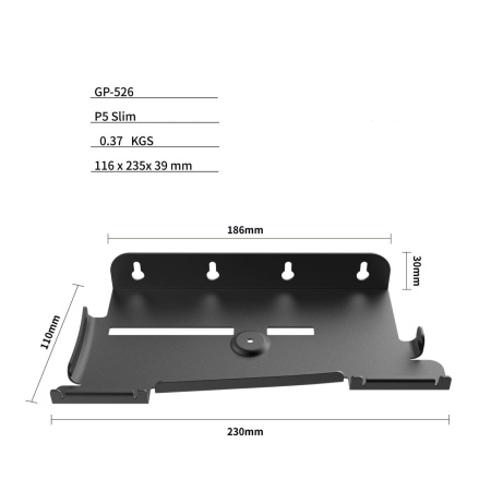 PS5 Slim настінний кронштейн тримач 2 DualSense GP-526