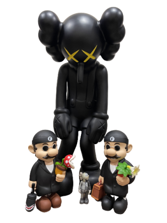 Фигурка Kaws Small Lie Companion (Черный) - 130 см