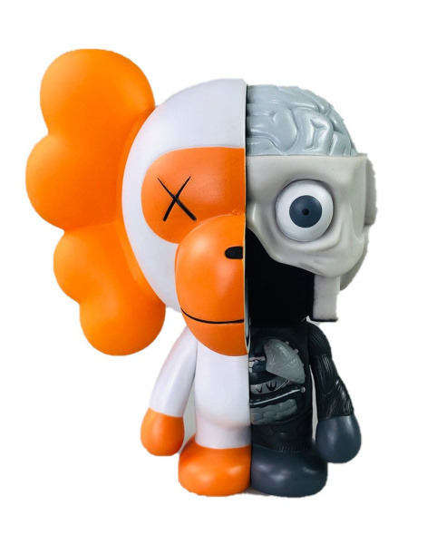Фигурка KAWS Dissected Milo (белый) - 18 см