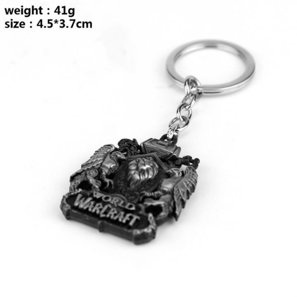 Брелок World Of Warcraft Щит Серебро