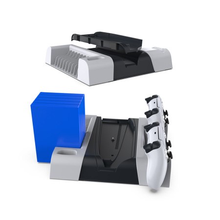 PS5 Slim основа для охолодження + стійка для зберігання дисків  TP5-3536B