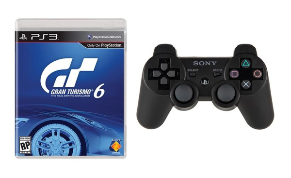 Controller Wireless Dual Shock 3 Black + Gran Turismo 6