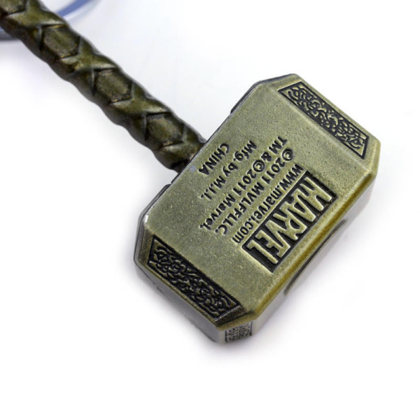 Брелок Молот Тора Марвел Золото