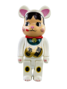 Bearbrick Lucky Cat Пеко-Чан белый 400% (28см)