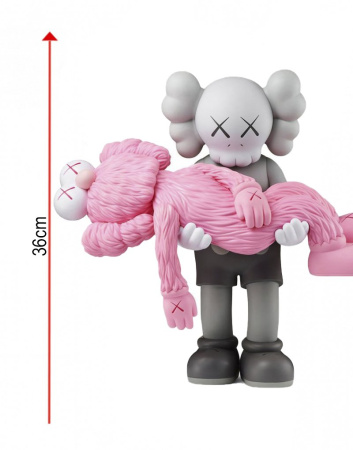Kaws Gone Figure Фигурка (серый) - 36 см