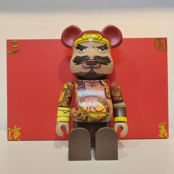 Bearbrick Zhang Fei (Фігурка Чжан Фей) Червоний 400% (28 см)
