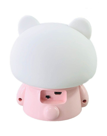 Декоративный LED Ночник Bear LED-LIGHT Розовый (Cветильник)