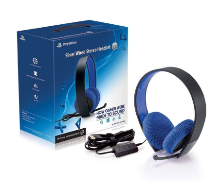 Гарнитура Wired Stereo Headset Silver (PS4)