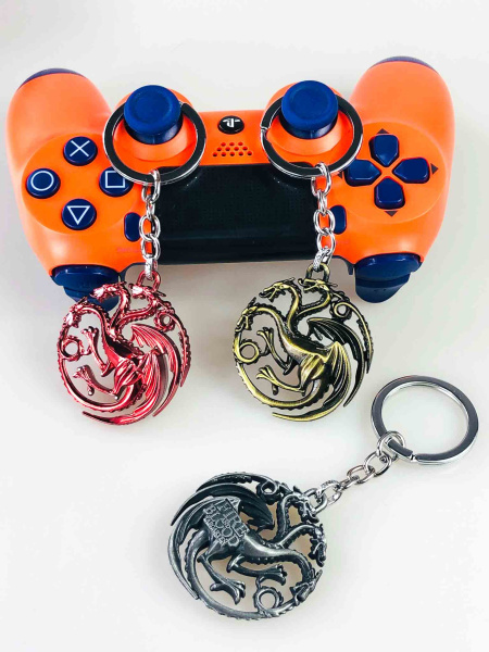Ігровий брелок «House of the Dragon / Targaryen» (металевий, кілька кольорів)
