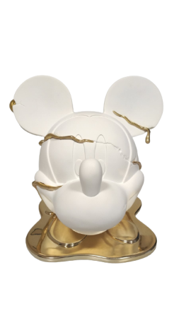 Фігурка Голова Міккі Маус біла з золотою підставкою (28см) Фігурка Голова Міккі Маус біла з золотою підставкою (28см)