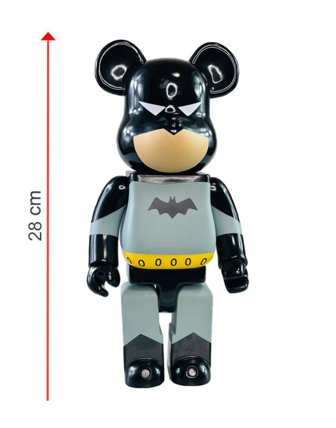 Bearbrick Batman Серый 400% (28см)