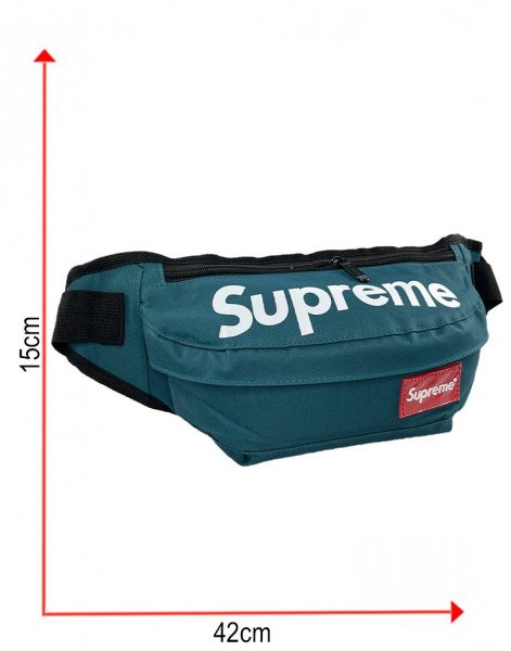 Сумка-бананка Supreme (Темно-зеленая)