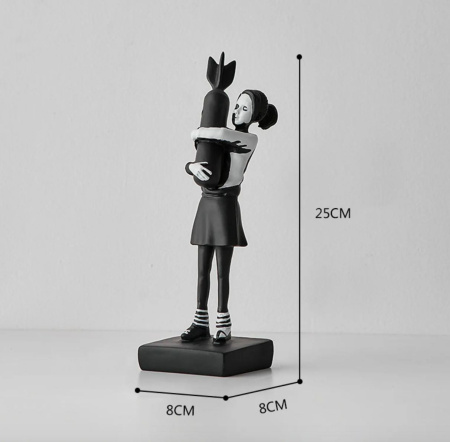 Banksy Bomb Hugger чорна біла (Фігурка)
