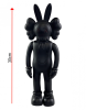 Kaws Jumbo BFF Rabbit Black виниловая фигурка черный заяц - 30 см