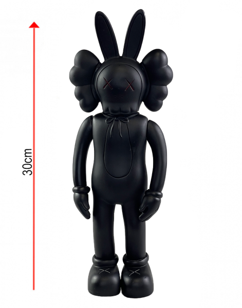 Kaws Jumbo BFF Rabbit Black виниловая фигурка черный заяц - 30 см Kaws Jumbo BFF Rabbit Black виниловая фигурка черный заяц - 30 см