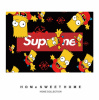 Ковер Kaws Supreme Барт Симпсон