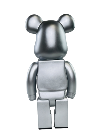 Bearbrick x XLarge x Hajime Sorayama Серебро 400% (28 См)