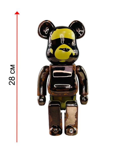 Bearbrick x A Bathing Ape 400% (28см)