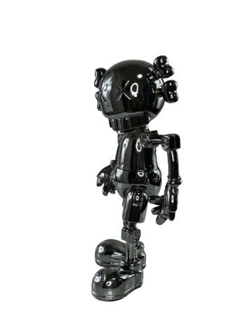 Фигурка KAWS Hajime Sorayama No Future Companion Black Chrome (35см)