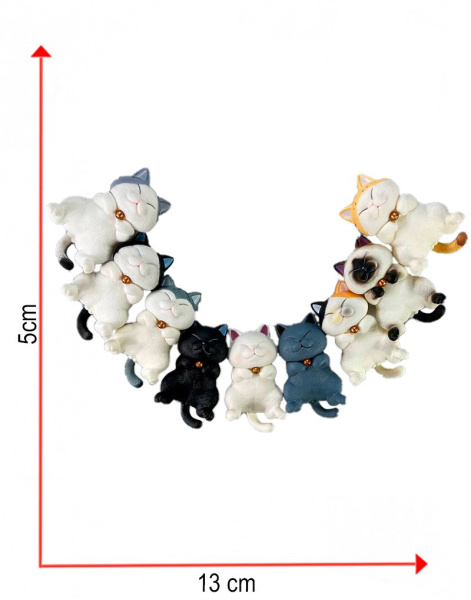 Фигурка Котик Лежачий 5 см Комплект