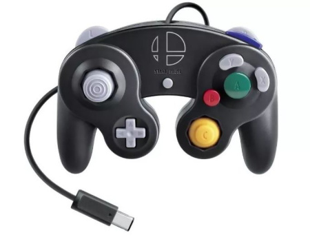 Комплект: игра Super Smash Bros. Ultimate (Nintendo Switch) + контроллер Nintendo GameCube в стиле игры + адаптер для контроллера GameCube