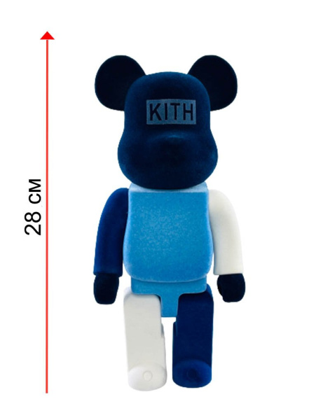 Bearbrick x Kith синий 400% (28 см)