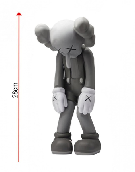Kaws Small Lie Companion Виниловая Фигурка (Серый) - 28 см Kaws Small Lie Companion Виниловая Фигурка (Серый) - 28 см